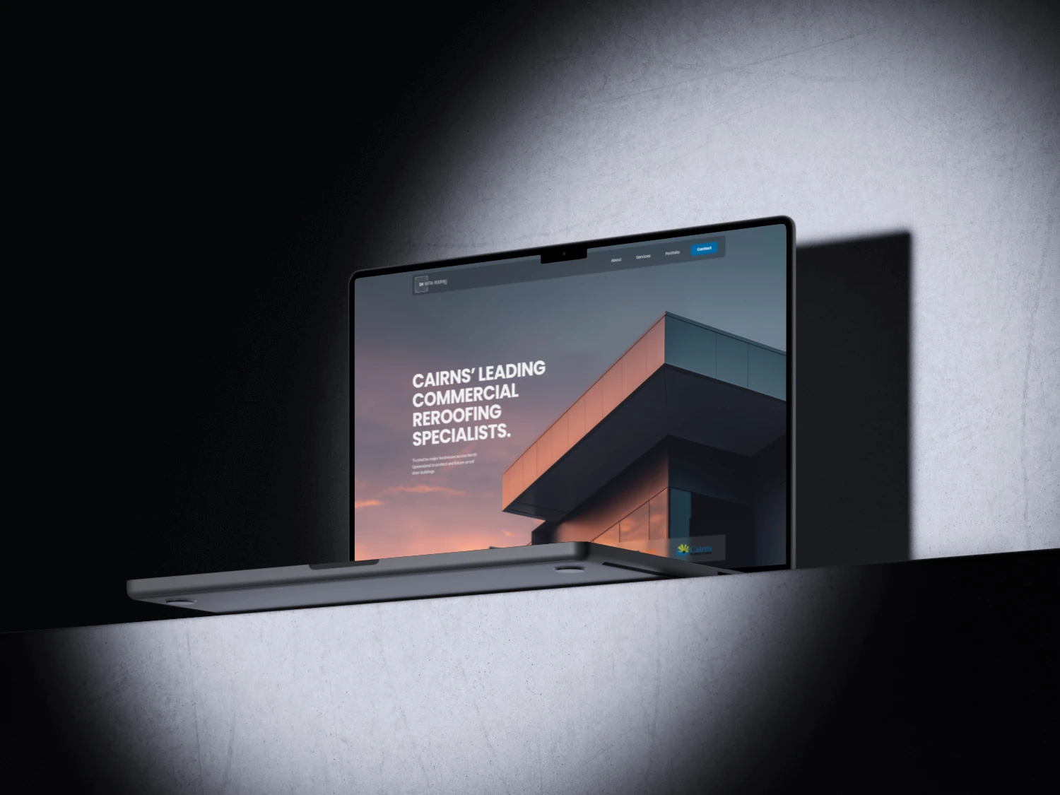 SH Metal Roofing Website Homepage